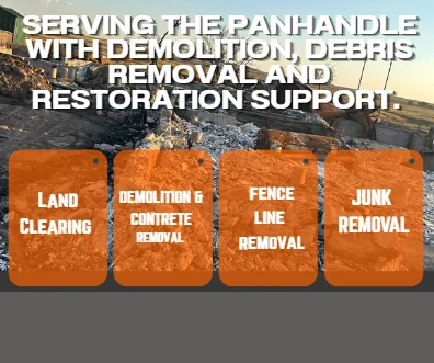 Demolition and debris removal across the Texas Panhandle