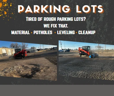 Parking lot leveling and pothole repair